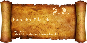 Herczka Márk névjegykártya